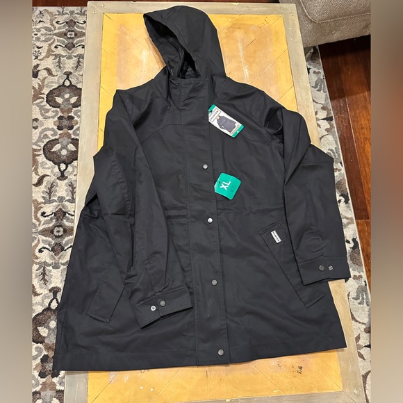 Hunter Jackets & Blazers - Hunter Women’s Water Resistant Cotton Smock Jacket Black Size XL NWT